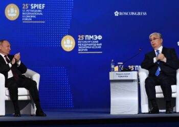 Путин и Токаев провели встречу в Санкт-Петербурге