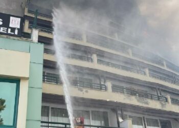 В Турции лесной пожар перекинулся на один из отелей