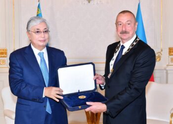 Токаев подписал указ о награждении орденом «Алтын Қыран» Ильхама Алиева