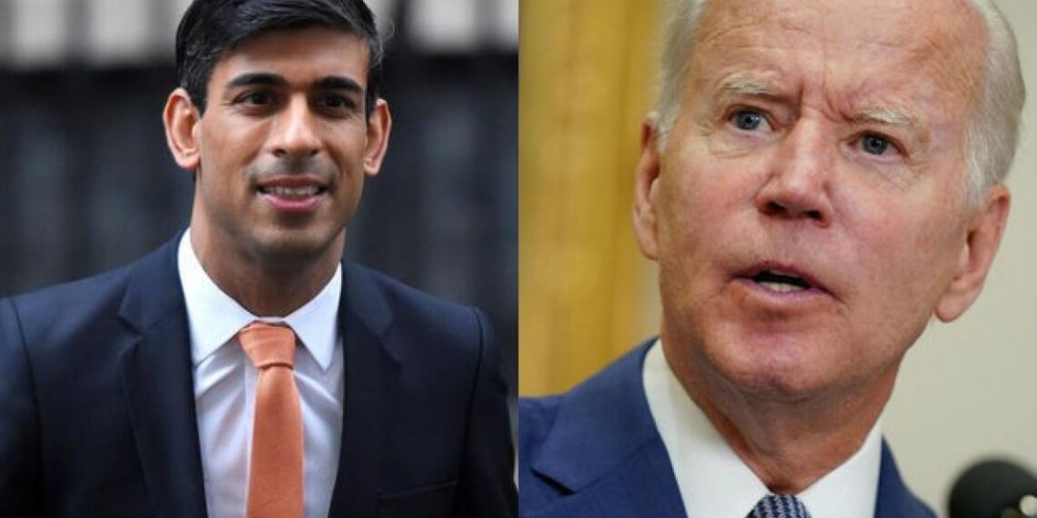 Риши Сунак провел телефонный разговор с президентом США