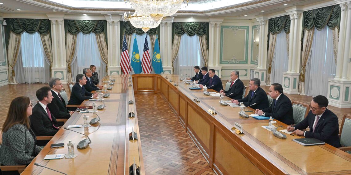 Президент Казахстана встретился с Энтони Блинкеном