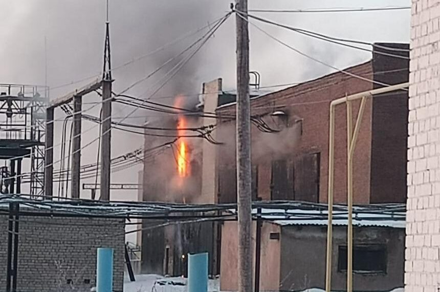 В Алге произошел пожар на электростанции