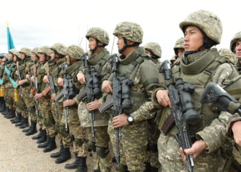 В Конаеве проходят боевые учения