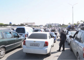 На границе Казахстана и Узбекистана образовалось скопление 200 авто