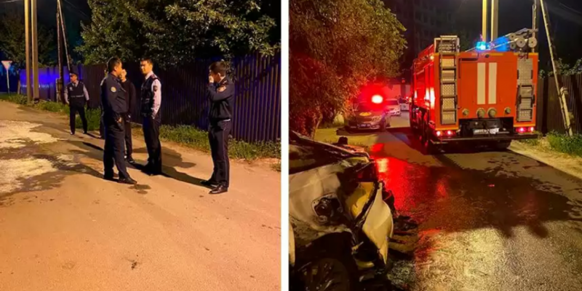 В Атырау подорвали автомобиль журналиста