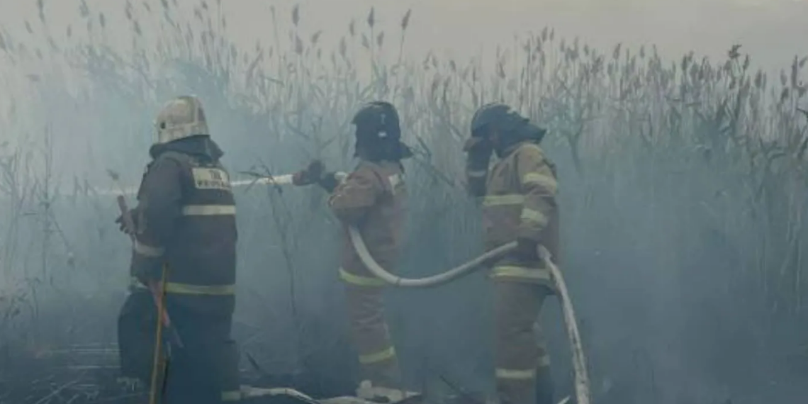 Крупный пожар в Астане локализован