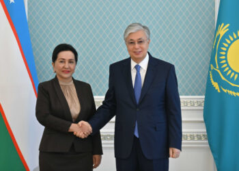Токаев принял Председателя Сената Узбекистана Танзилу Нарбаеву