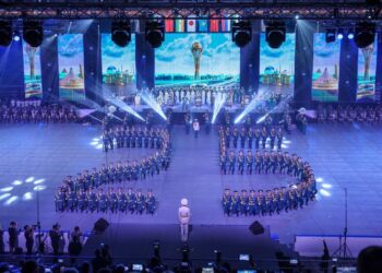 Состоялся гала-концерт международного фестиваля военных оркестров в Астане