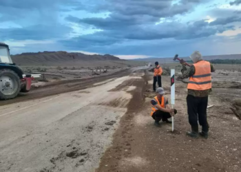 На трассе в Алматинской области случился перелив талых вод