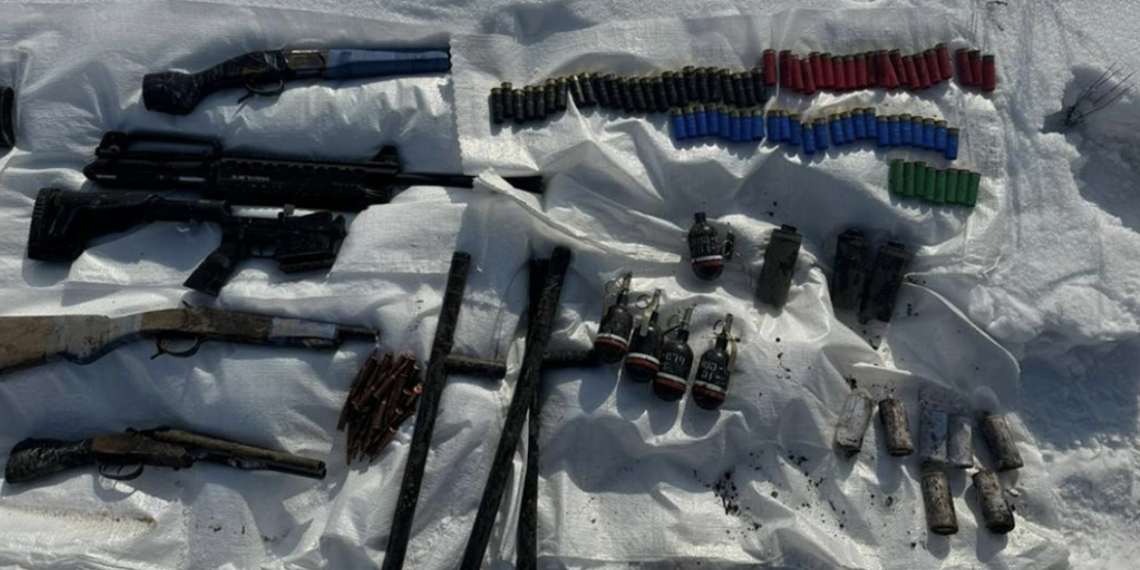 В Алматы найден схрон с похищенным в 2022 году оружием