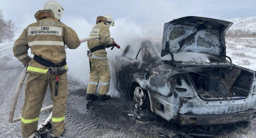 В Восточно-Казахстанской области с начала года произошло 18 автомобильных пожаров
