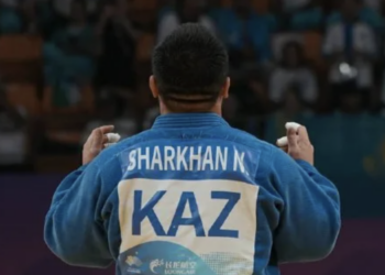 Казахстанский дзюдоист Нурлыхан Шархан завоевал «бронзу» на турнире во Франции