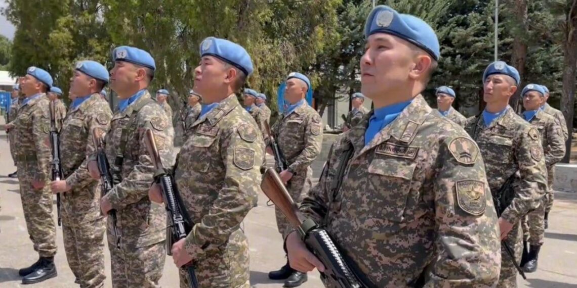 На Голанских высотах поднят государственный флаг Казахстана