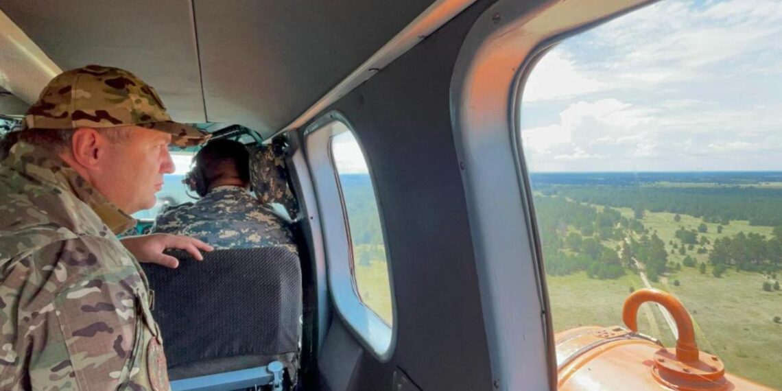 В области Абай проведен аэровизуальный мониторинг лесной зоны Бескарагайского района