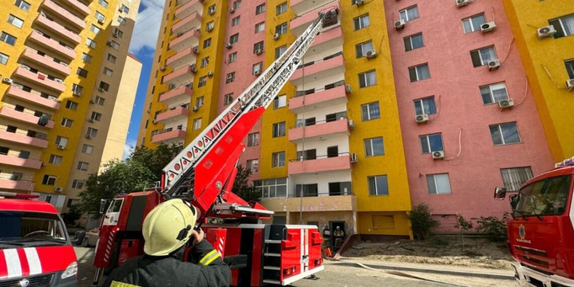 В Атырауской области прошло пожарно-тактическое учение