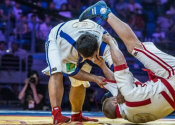 В Алматы прошел чемпионат РК по қазақ күресі