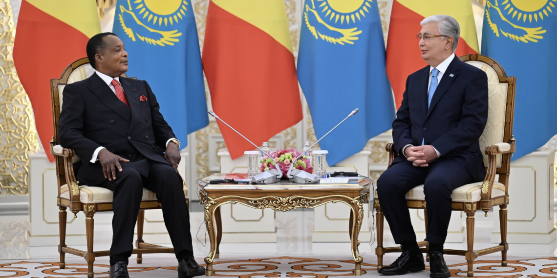 Глава государства провел встречу с Президентом Республики Конго Дени Сассу-Нгессо