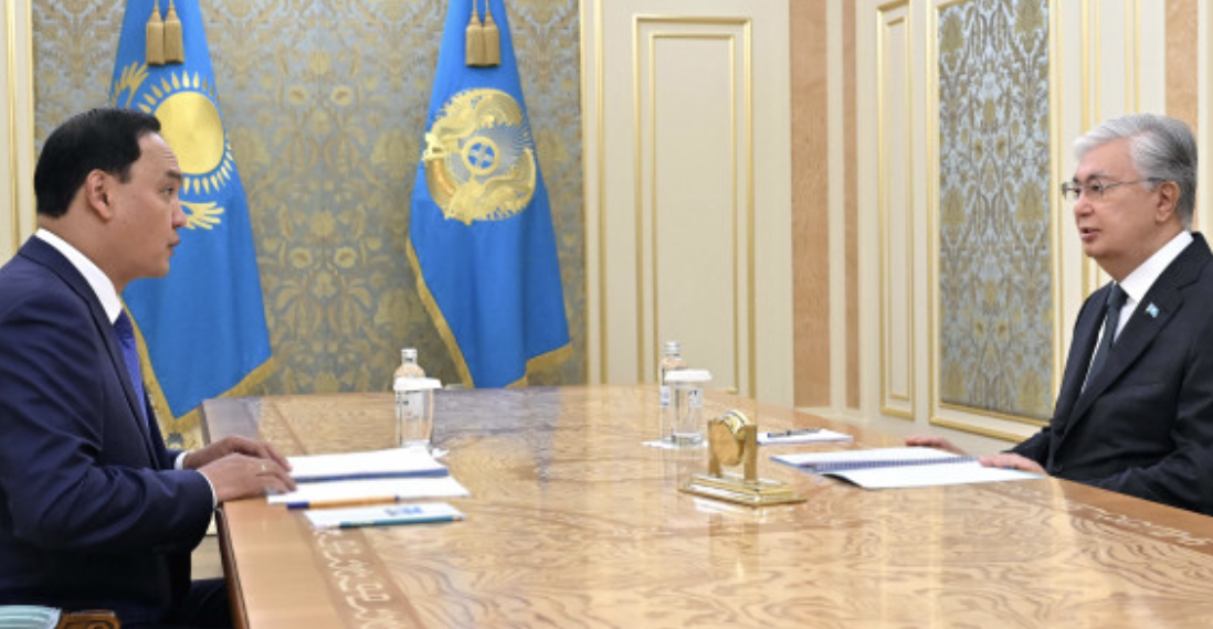 Глава государства провел встречу с акимом Жамбылской области