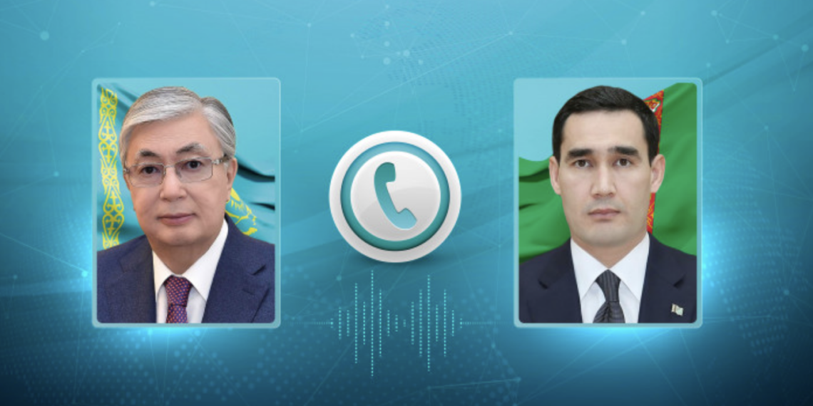 Касым-Жомарт Токаев провел телефонный разговор с Президентом Туркменистана