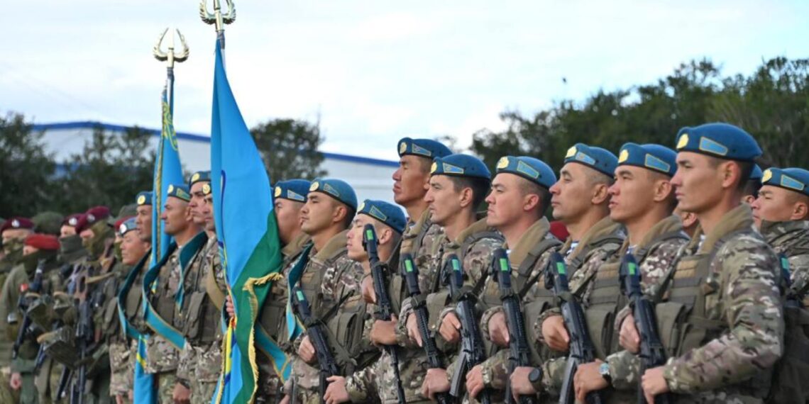 Казахстанские десантники принимают участие в учениях ОДКБ в Кыргызстане