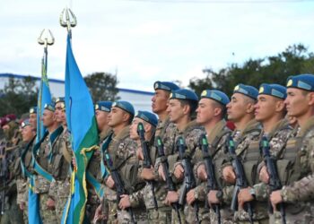 Казахстанские десантники принимают участие в учениях ОДКБ в Кыргызстане