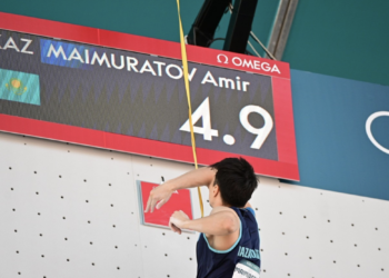 Скалолаз Амир Маймуратов стал серебряным призером этапа Кубка мира в Сеуле