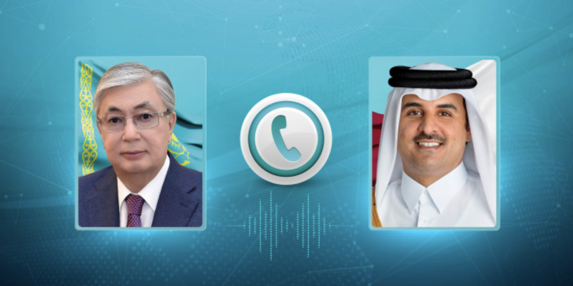 Глава государства провел телефонный разговор с Эмиром Катара