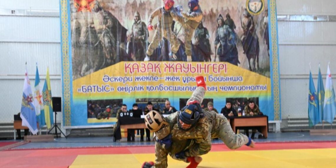 В Актау прошел чемпионат по рукопашному бою на Кубок командующего войсками РгК «Запад»