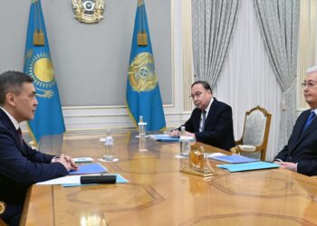 Касым-Жомарт Токаев провел встречу с Генеральным секретарем ШОС