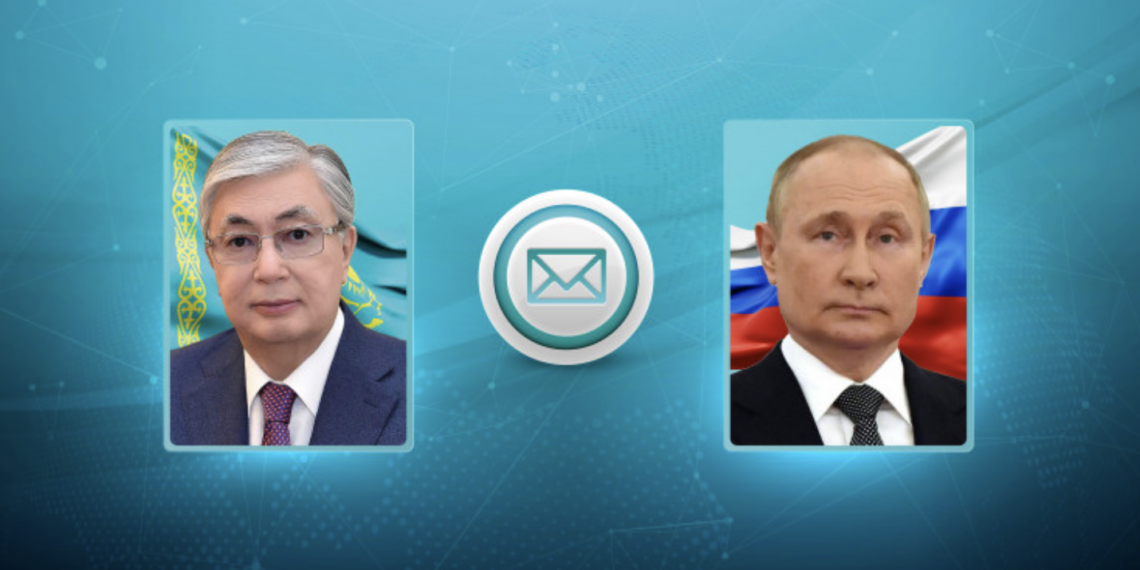 Токаев поздравил Путина с 20-летием Договора о казахстанско-российской государственной границе
