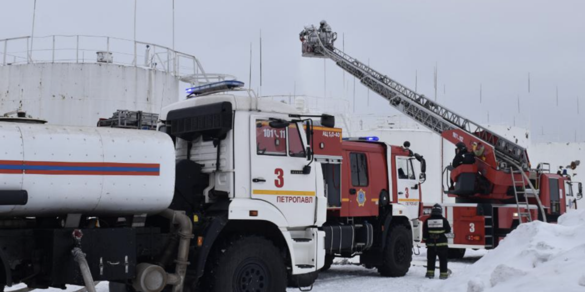 В РК проходят республиканские учения по тушению пожаров на нефтебазах