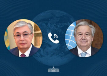 Президент Казахстана провел телефонный разговор с генеральным секретарем ООН