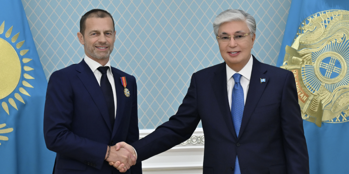 Касым-Жомарт Токаев провел встречу с президентом УЕФА