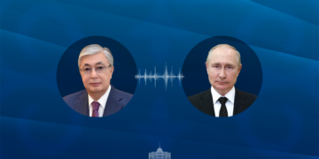 Состоялся телефонный разговор президентов Казахстана и России