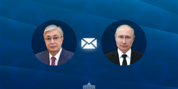 Касым-Жомарт Токаев направил поздравительную телеграмму президенту России