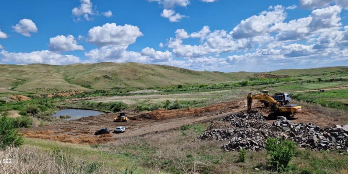 Карагандинский филиал «Казводхоза» укрепил плотину Шокайского водохранилища