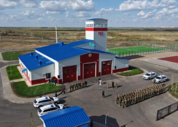 Глава МЧС открыл новую пожарную часть в столичном жилом массиве «Үркер»