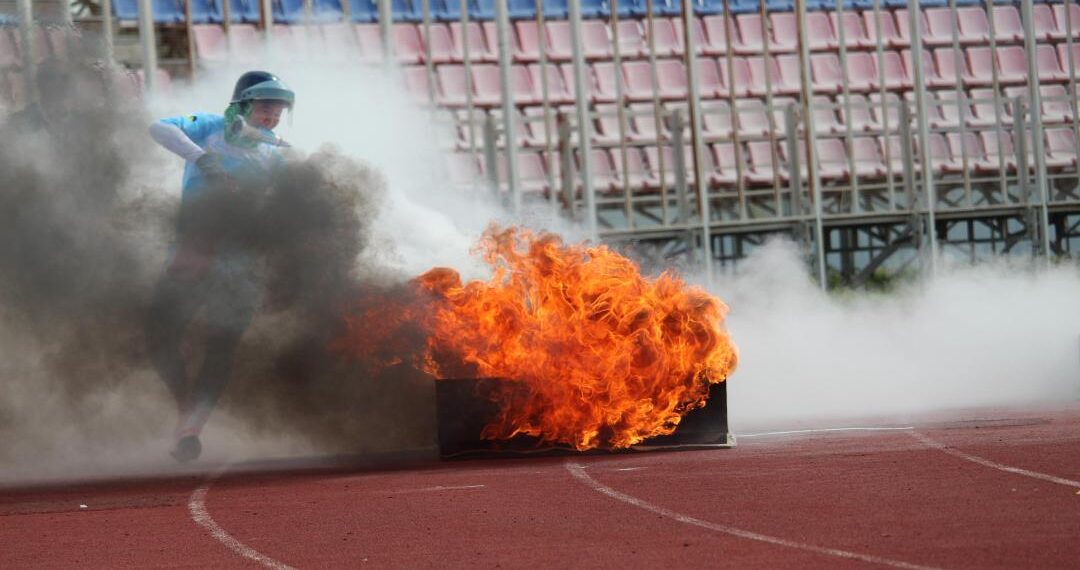 Казахстанские юниоры завоевали бронзовую медаль в пожарной эстафете на ЧМ в России