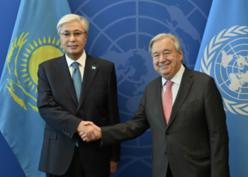 Президент Казахстана встретился с генеральным секретарем ООН