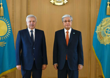 Токаев провел встречу с акционером компании «Лукойл» Вагитом Алекперовым