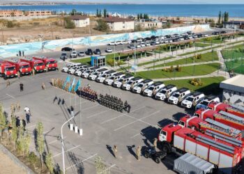 Спасатели ДЧС Алматинской области получили ключи от новой техники