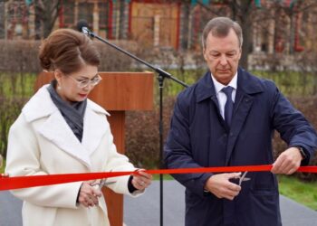 В Москве открыт сквер дружбы Казахстана и России