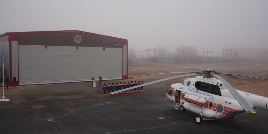 В области Улытау введен в эксплуатацию первый авиационный отряд МЧС РК