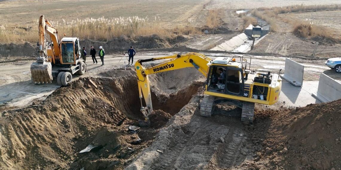 В Туркестанской области завершены работы по бетонированию канала «Найман»