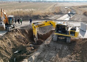 В Туркестанской области завершены работы по бетонированию канала «Найман»