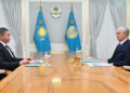Глава государства принял учредителя группы компаний Qazaq Stroy