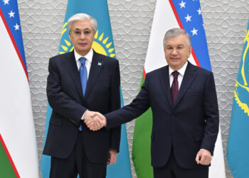 Казахстанский лидер провел переговоры с президентом Узбекистана