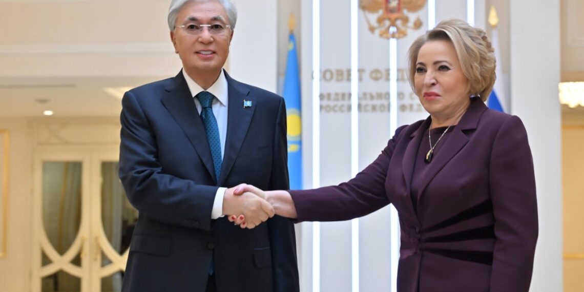 Токаев провел встречу с председателем Совета Федерации России