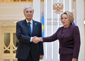 Токаев провел встречу с председателем Совета Федерации России