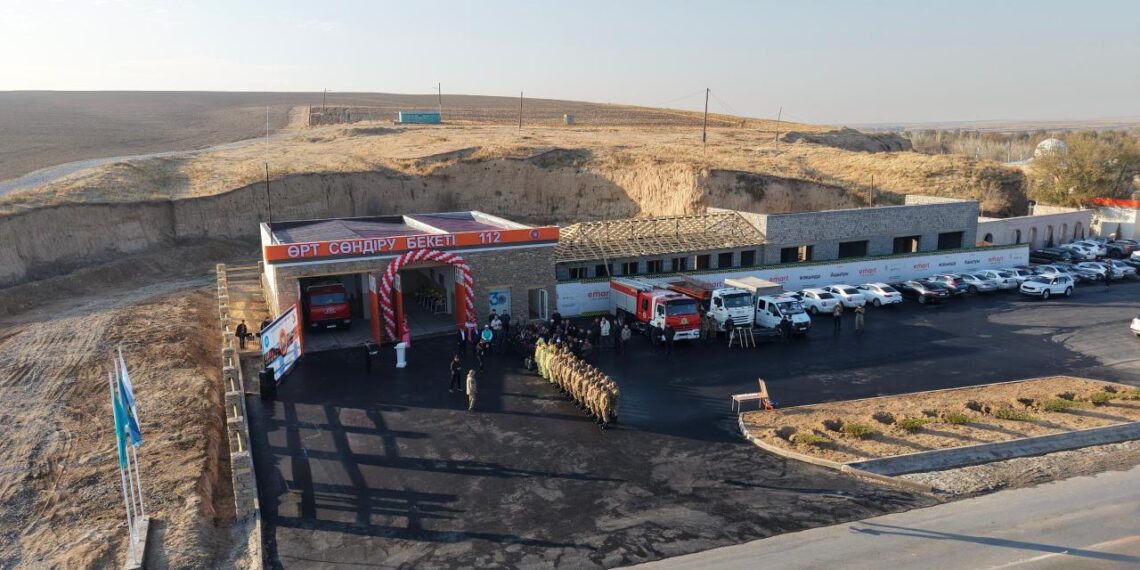 Новый добровольный пожарный пункт открыт в селе Кутарыс Туркестанской области